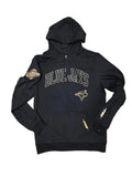Toronto Blue Jays MLB Pro Standard Men Black Gold Classic Pullover Hoodie product image 1, provided for visual reference and