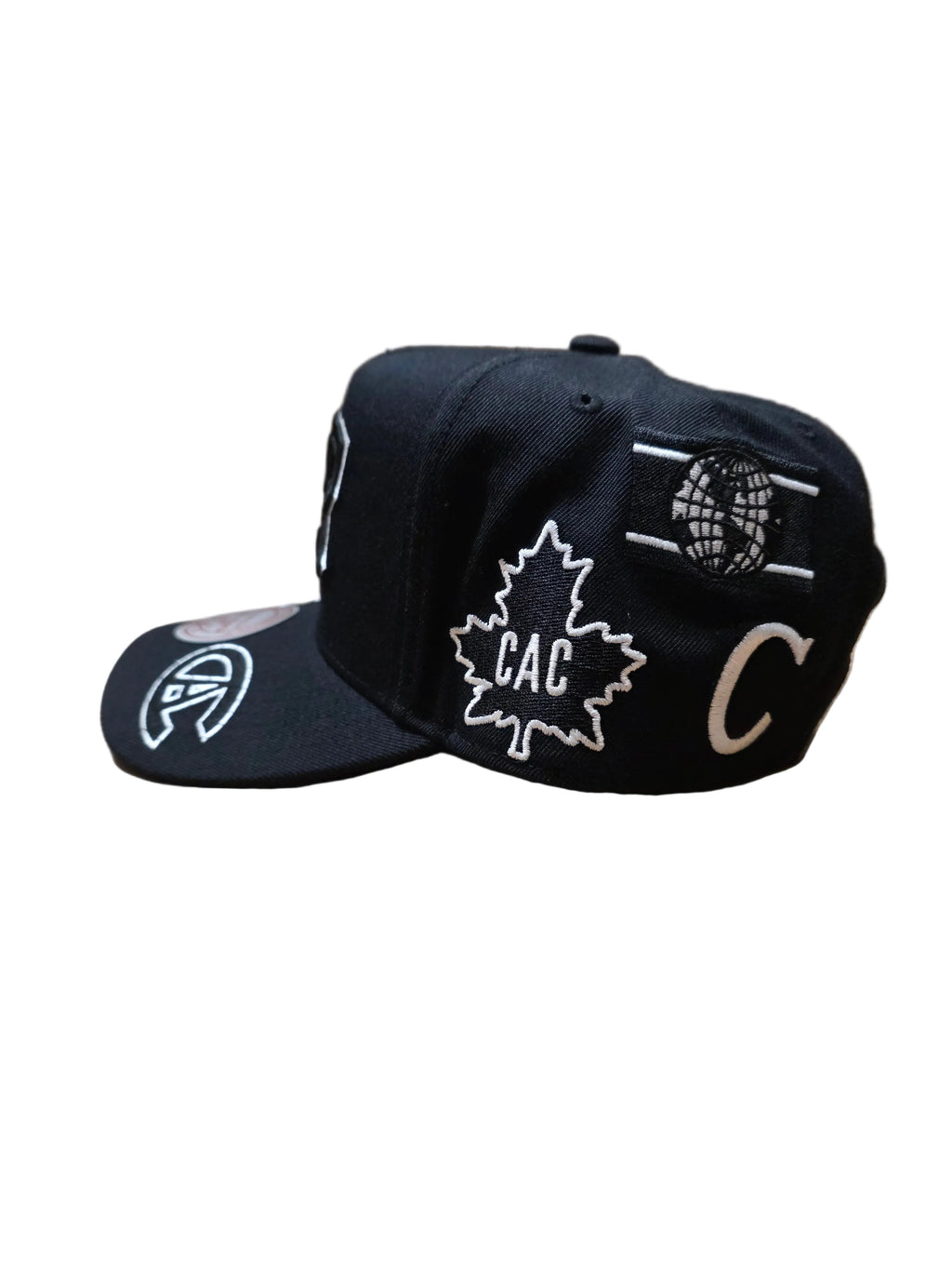 Montreal Canadiens Mitchell & Ness Men Black Moonlight Pro Pinch Fit A-Frame Snapback Hat product image 4, provided for