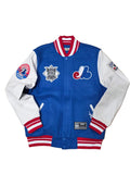 Montreal Expos MLB Pro Standard Men Royal Blue/Red Day One Rib Wool Varsity Jacket product image 1, provided for visual