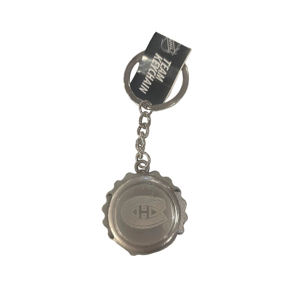 Montreal Canadiens NHL FOCO Bottle Cap Keychain product image 1, provided for visual reference and product detail review