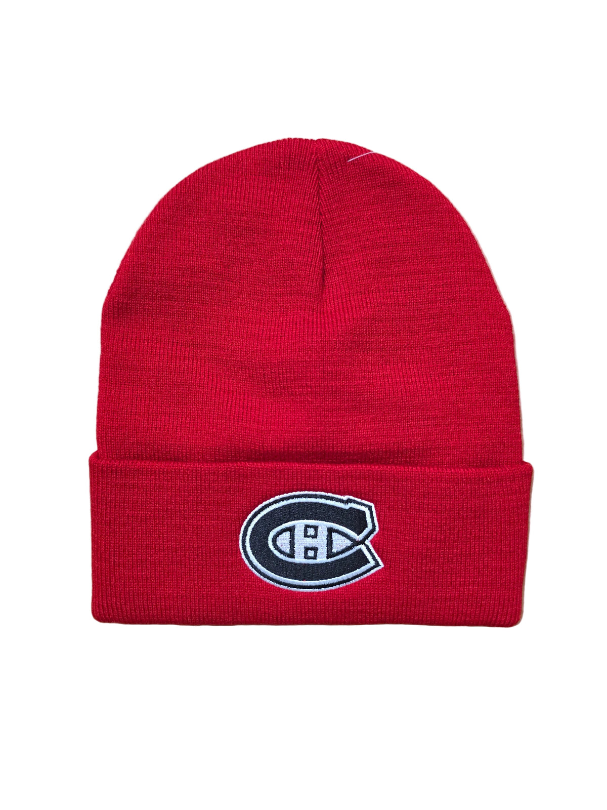 Montreal Canadiens NHL American Needle Men Red Black/White Logo Cuffed Knit Beanie product image 1, provided for visual