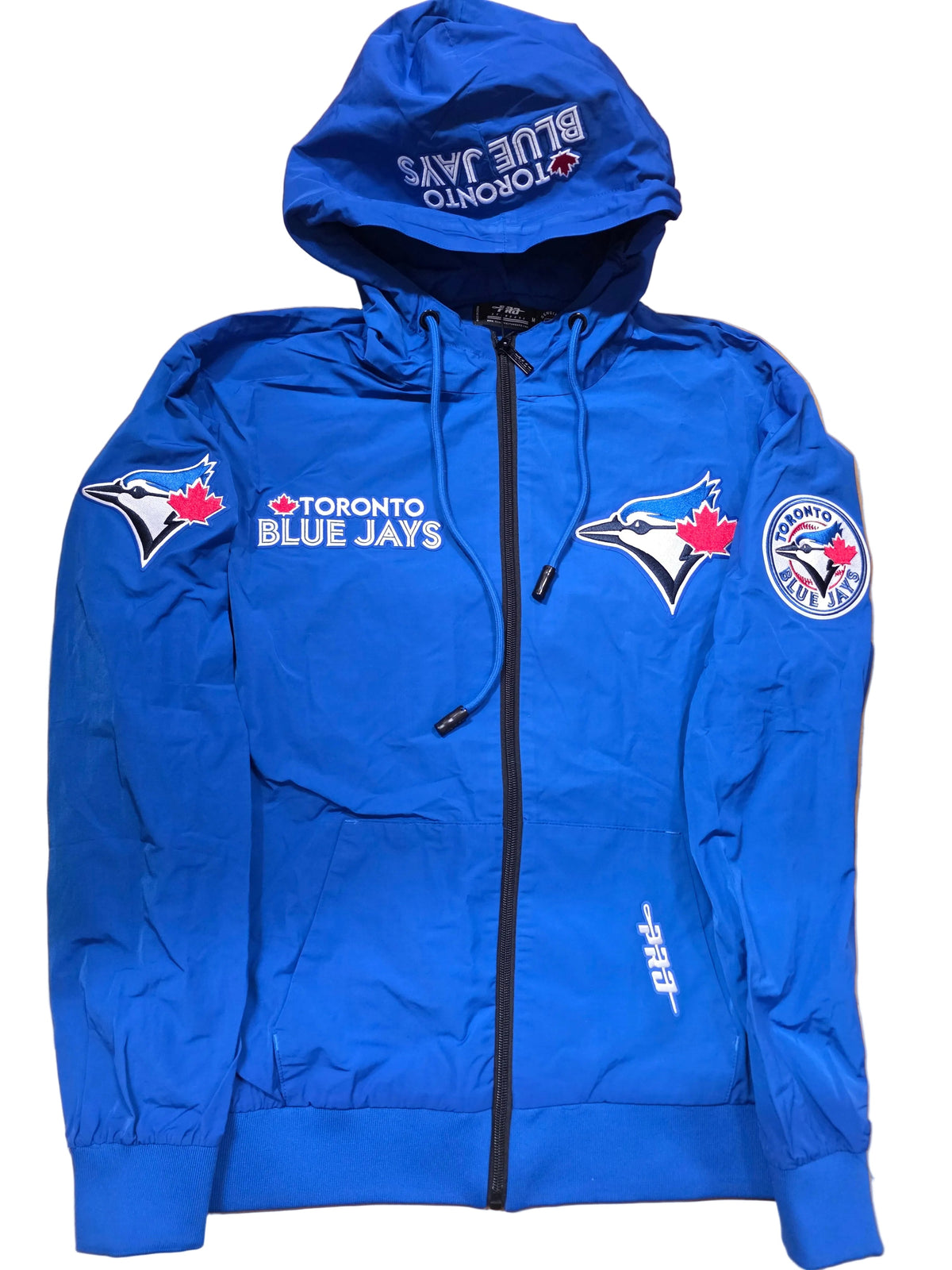 Toronto Blue Jays MLB Pro Standard Men Royal Blue Classic Wind Suit Woven Full-Zip Hoodie Jacket product image 1, provided