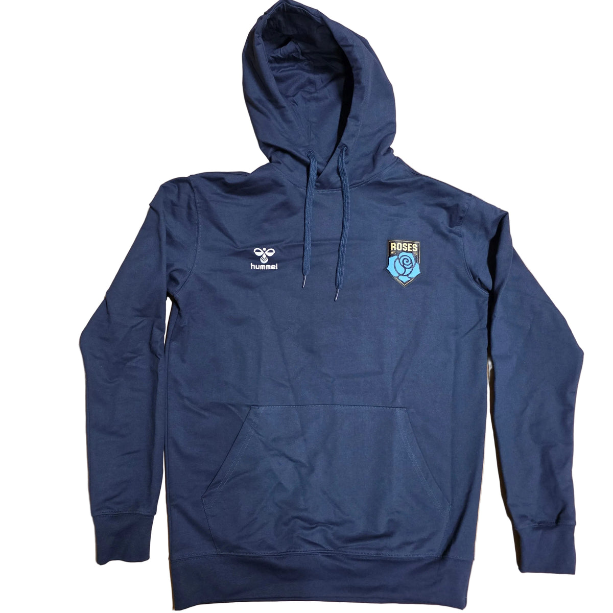 Montreal Roses FC NSL Hummel Men Navy GO 2.0 Hoodie product image 1, provided for visual reference and product detail review