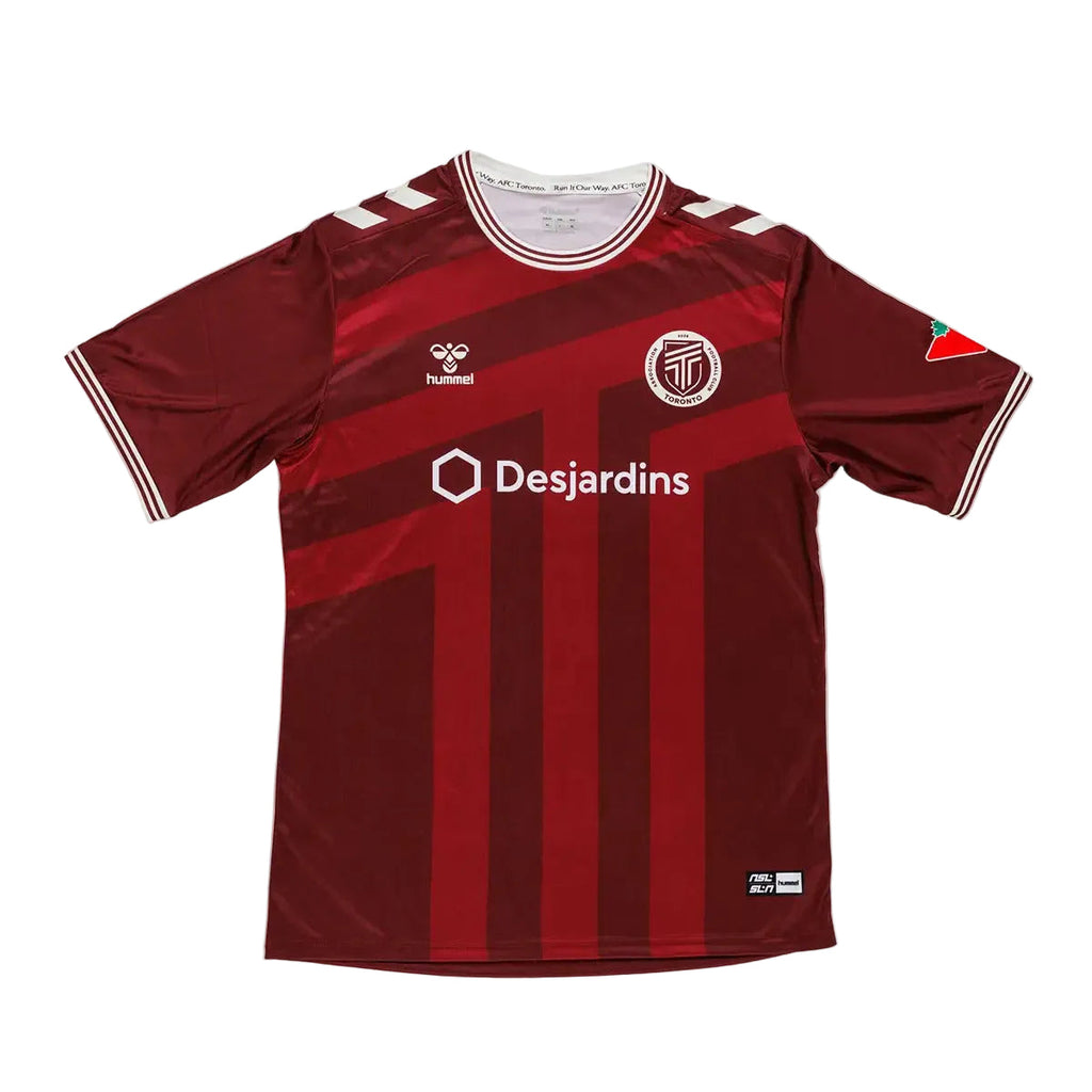 AFC Toronto NSL Hummel Unisex Maroon 2026 Home Replica Jersey product image 1, provided for visual reference and product