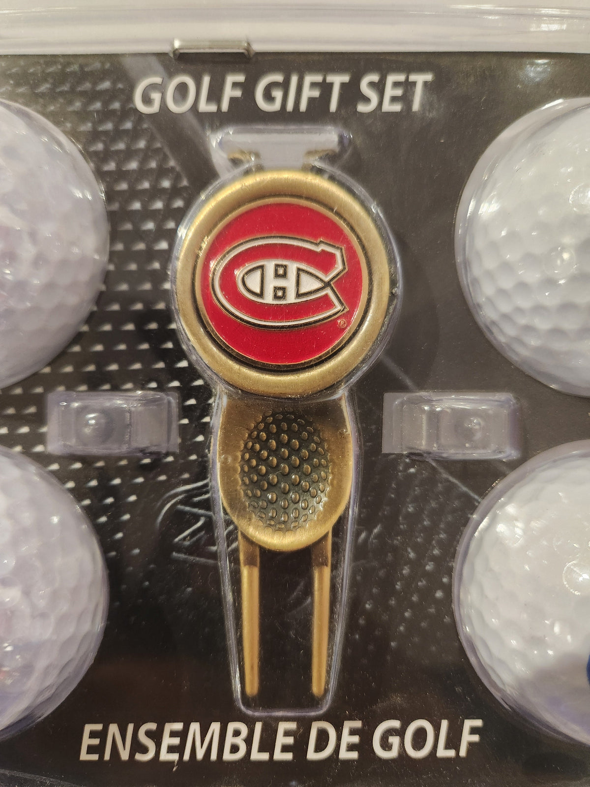 Montreal Canadiens NHL 4 Ball & Divot Tool Gift Set product image 2, provided for visual reference and product detail review