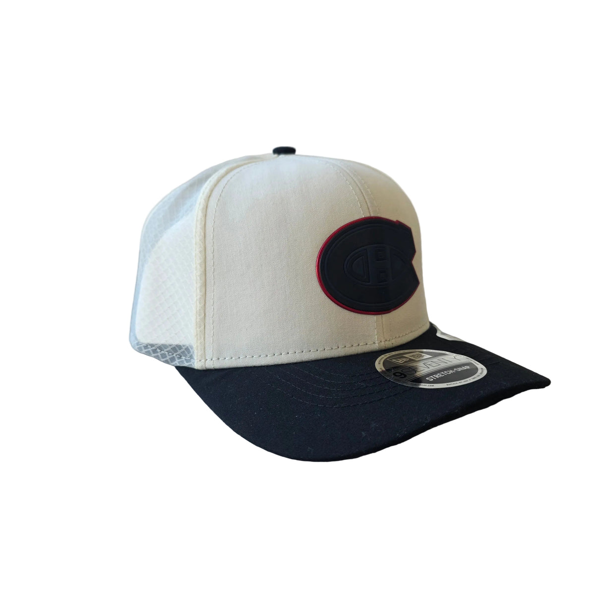 Montreal Canadiens NHL New Era Men Chalk White 9Seventy Tonal Camo Trucker Snapback product image 3, provided for visual
