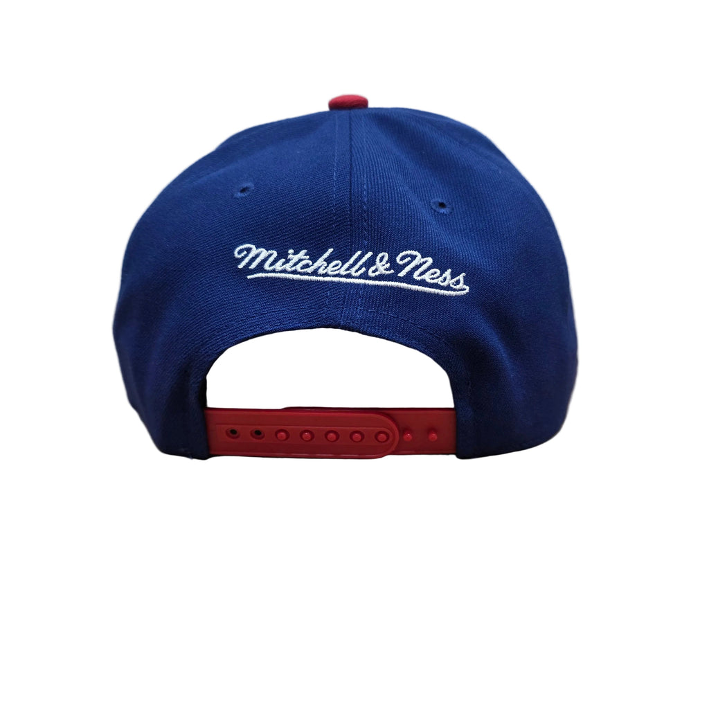 Montreal Canadiens NHL Mitchell & Ness Men Royal Blue/Red Legendary A-Frame Snapback Hat product image 2, provided for