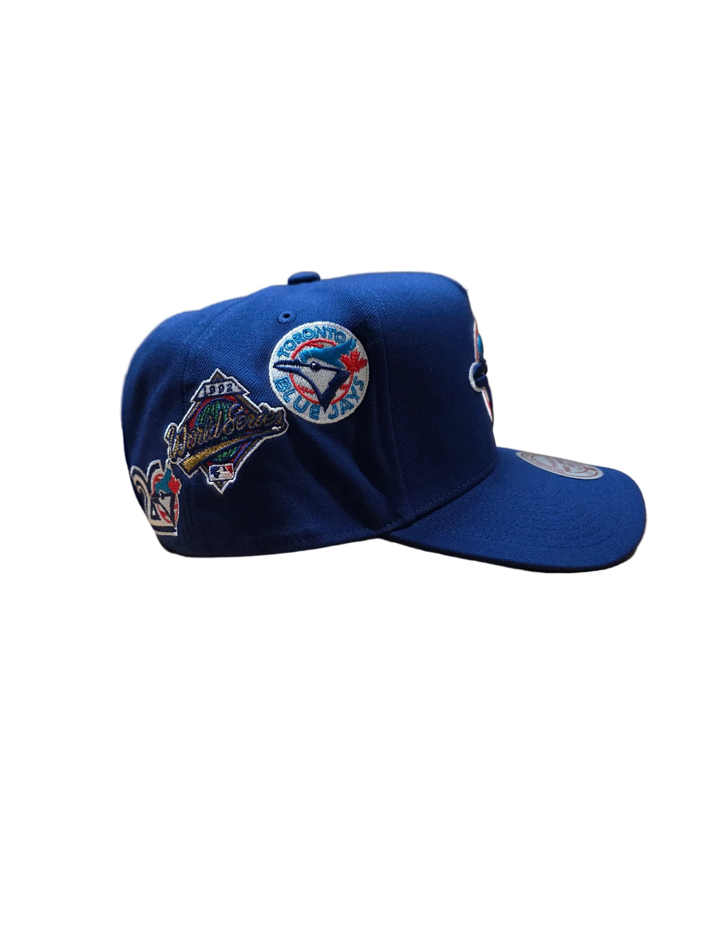 Toronto Blue Jays MLB Mitchell & Ness Men Royal Historical Pro Pinch Fit Snapback Hat product image 3, provided for visual