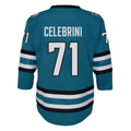 Macklin Celebrini San Jose Sharks NHL Outerstuff Youth Teal Premier Home Jersey product image 1, provided for visual