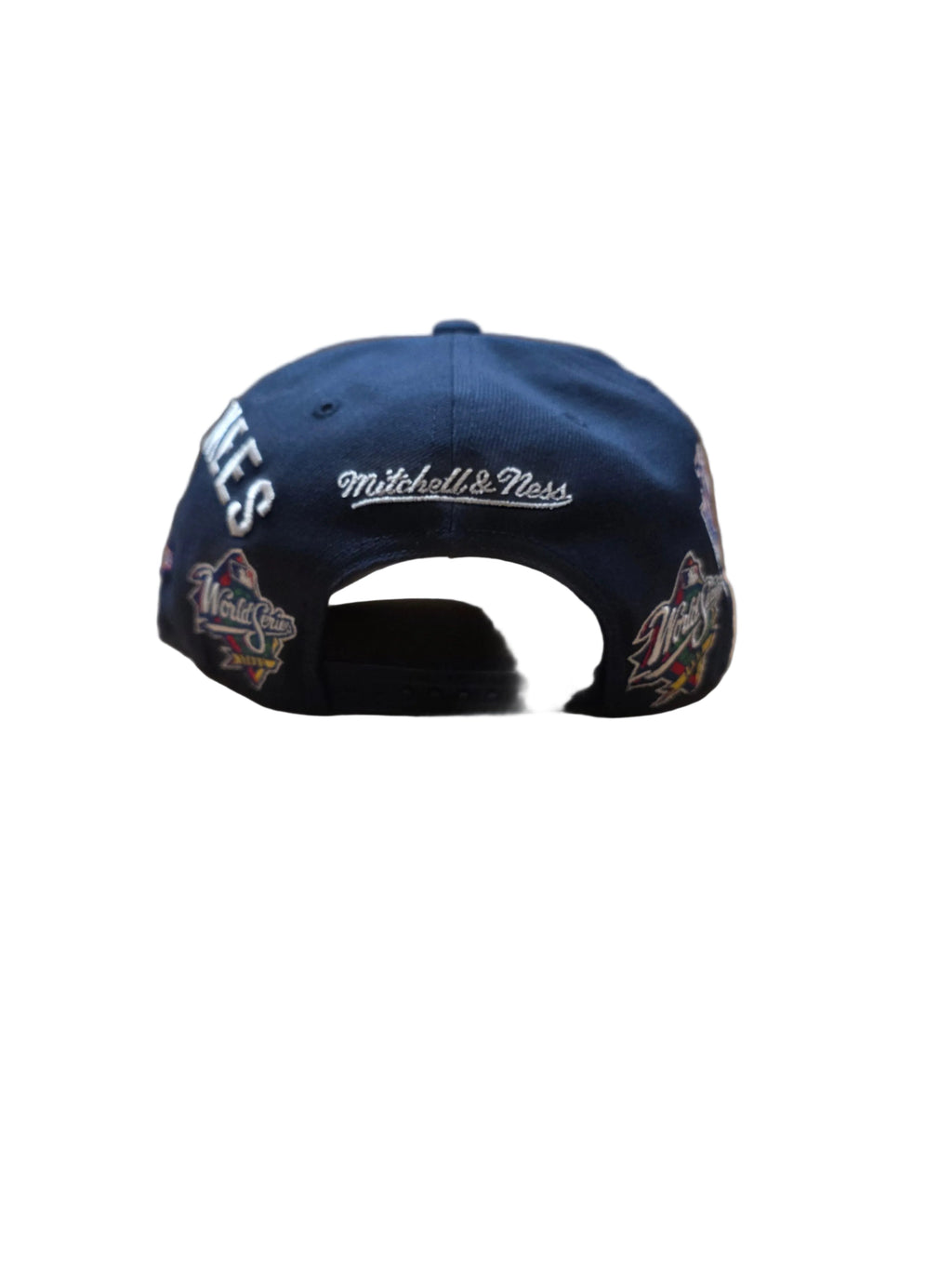 New York Yankees MLB Mitchell & Ness Men Navy Historical Pro Pinch Fit Snapback Hat product image 4, provided for visual