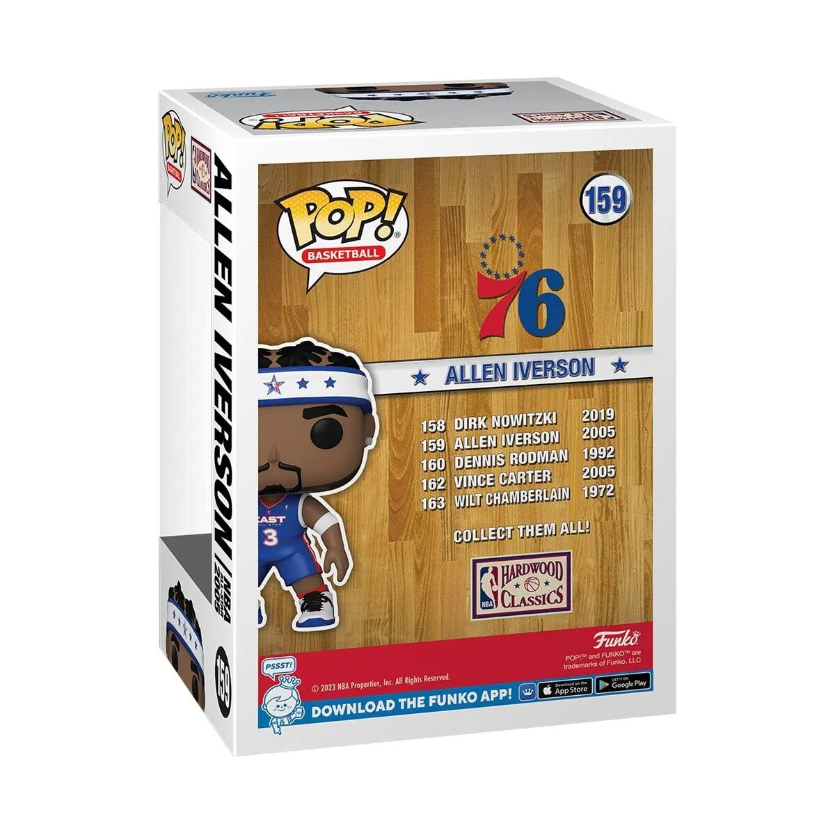 Allen Iverson NBA Funko POP Legends 2005 All Star Uniform Vinyl Figure product image 2, provided for visual reference and