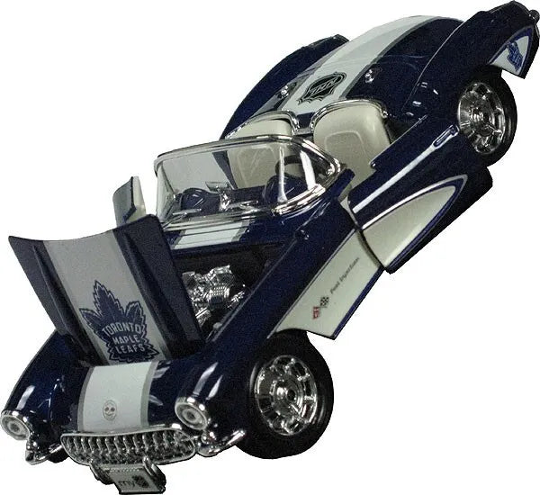 Toronto Maple Leafs NHL Top Dog 1:24 1957 Chevy Corvette product image 1, provided for visual reference and product detail