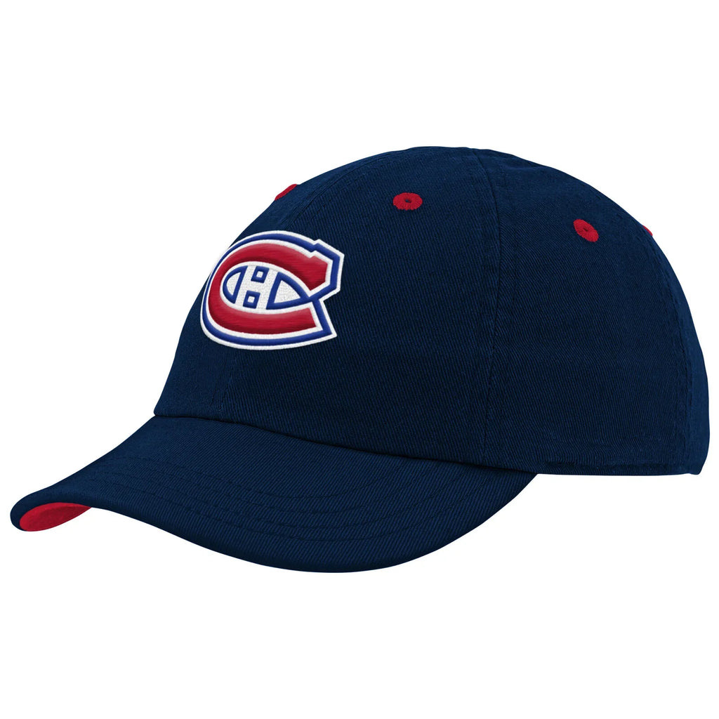 Montreal Canadiens NHL Outerstuff Infant Navy Slouch Hat product image 2, provided for visual reference and product detail