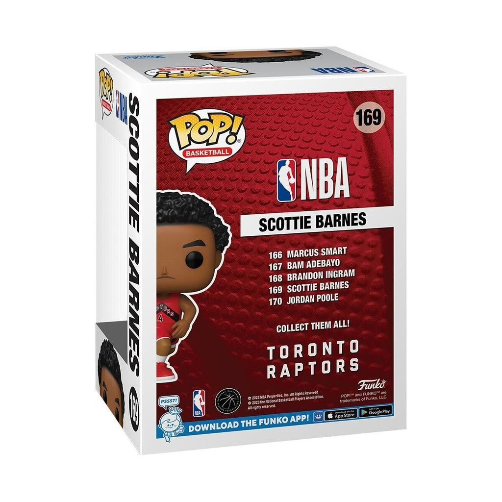 Scottie Barnes Toronto Raptors NBA Funko Red Uniform POP Player Vinyl Figure product image 3, provided for visual reference