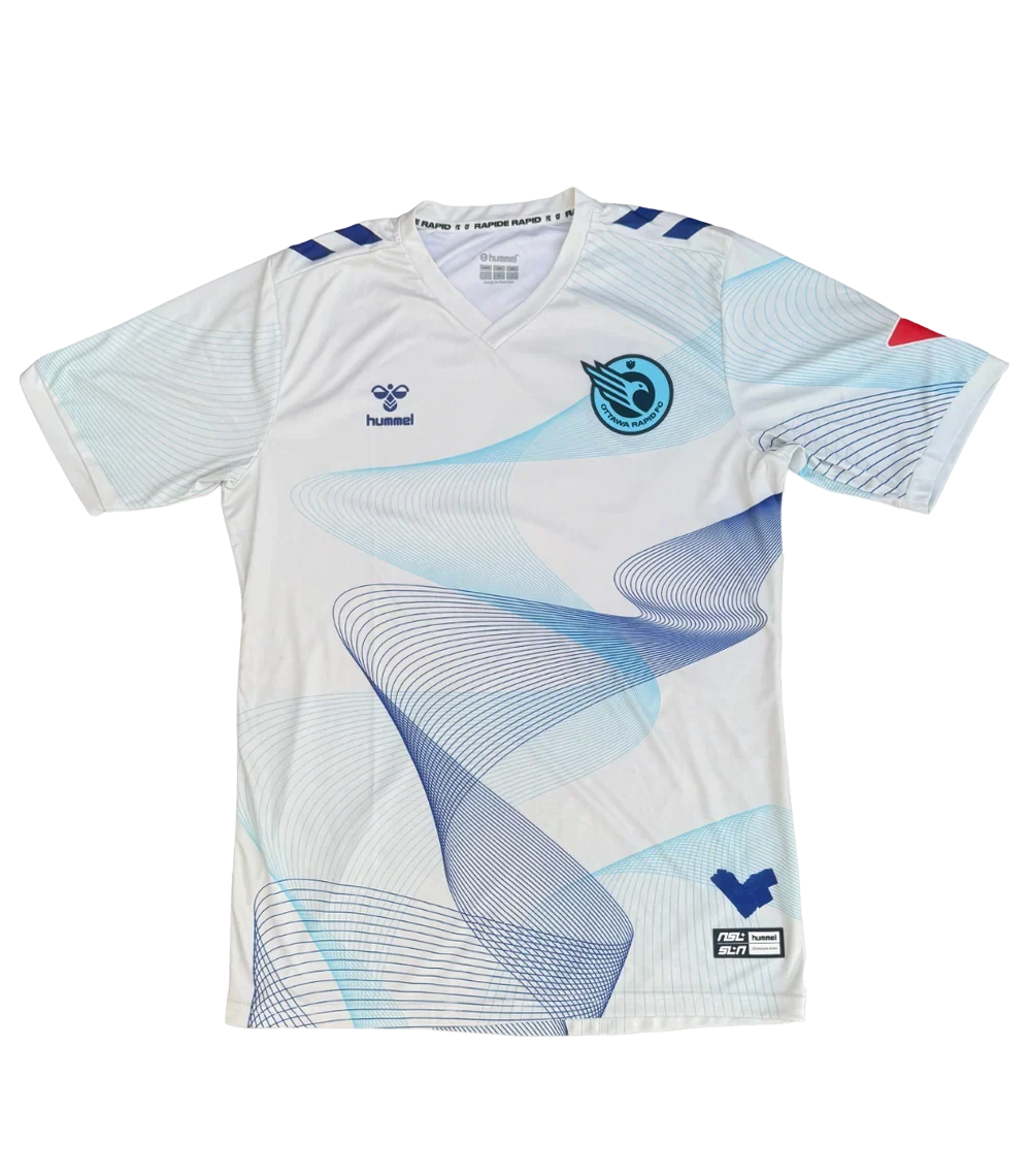Ottawa Rapid NSL Hummel Unisex White 2026 Away Replica Jersey product image 1, provided for visual reference and product
