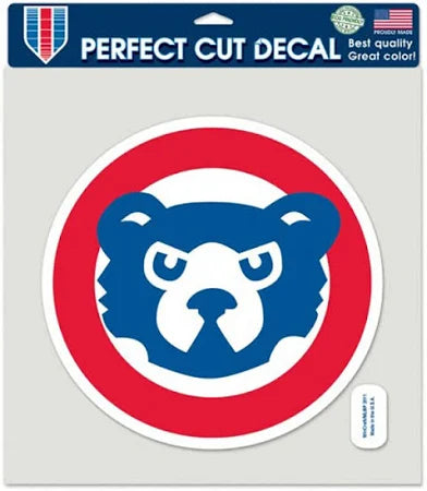 Chicago Cubs 8"x8" Cooperstown Perfect Cut Decal product image 1, provided for visual reference and product detail review