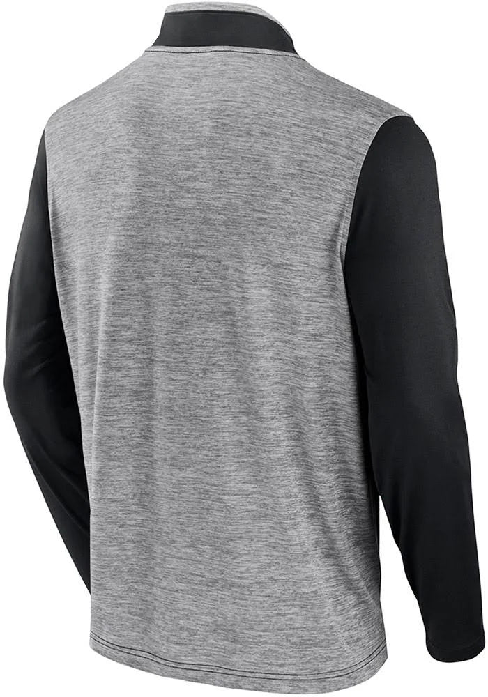 Chicago White Sox Black Iconic Brushed Poly 1/4 Zip Shirt product image 3, provided for visual reference and product detail