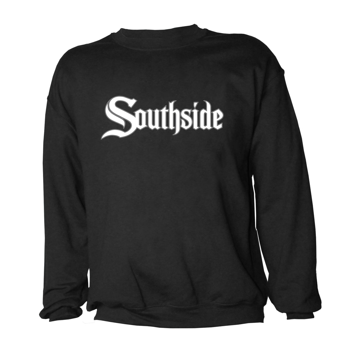 Chicago White Sox Stitches Southside Crew Neck Black Sweatshirt product image 1, provided for visual reference and product