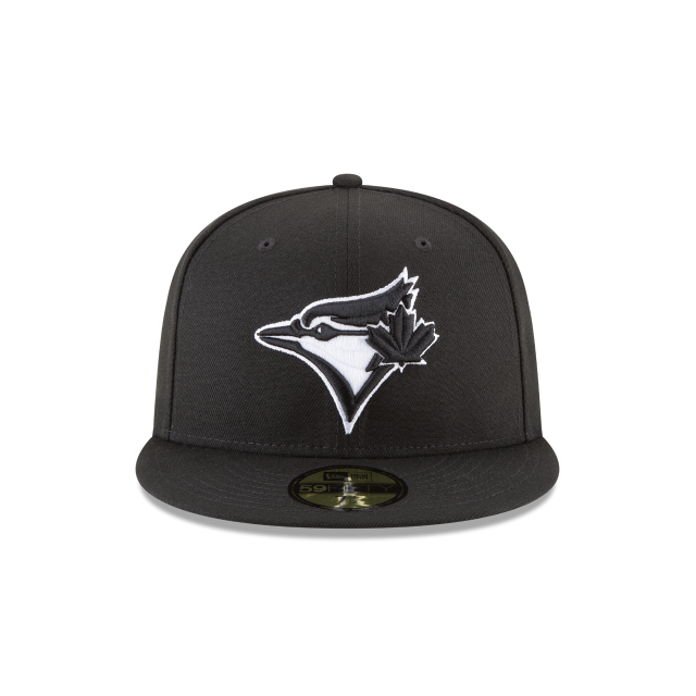 Toronto Blue Jays MLB New Era Men Black/White 59Fifty Authentic Collection Fitted Hat product image 3, provided for visual
