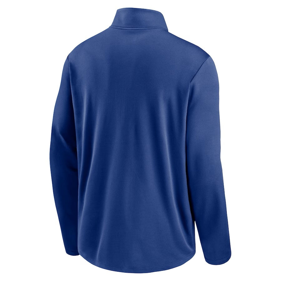 Toronto Blue Jays MLB Nike Men Royal Blue Agility Pacer Performance Half-Zip Long-sleeve Shirt product image 2, provided for