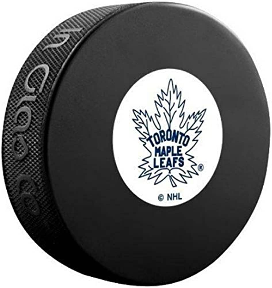 Toronto Maple Leafs NHL Inglasco Vintage Souvenirs Hockey Puck product image 1, provided for visual reference and product