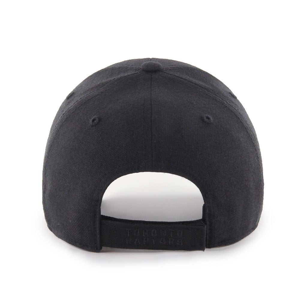 Toronto Raptors NBA 47 Brand Men Black on Black MVP Adjustable Hat product image 2, provided for visual reference and