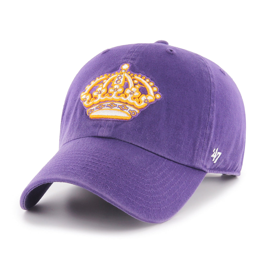 Los Angeles Kings NHL 47 Brand Men Purple Vintage Clean Up Adjustable Hat product image 1, provided for visual reference and