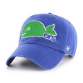 Hartford Whalers NHL 47 Brand Men Blue Alternate Logo Clean Up Adjustable Hat product image 1, provided for visual reference