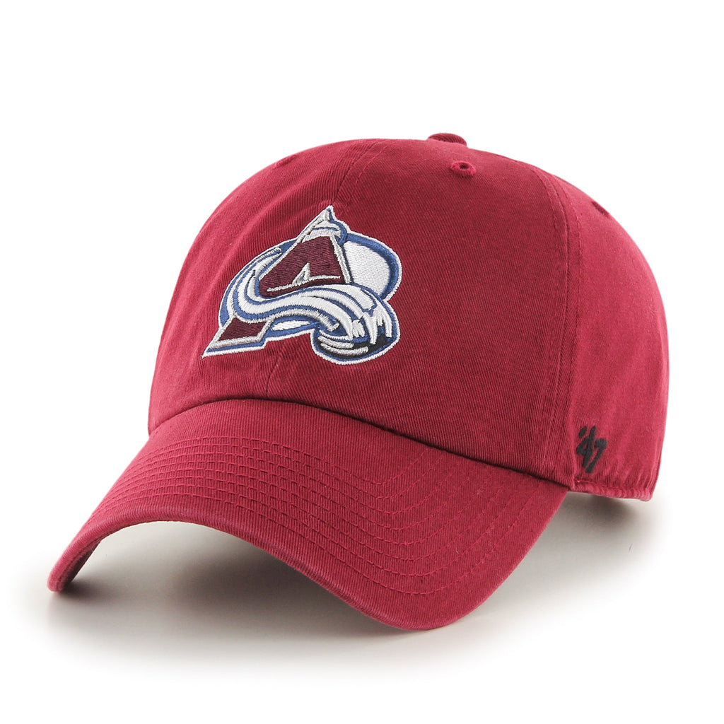 Colorado Avalanche NHL 47 Brand Men Burgundy Clean Up Adjustable Hat product image 1, provided for visual reference and