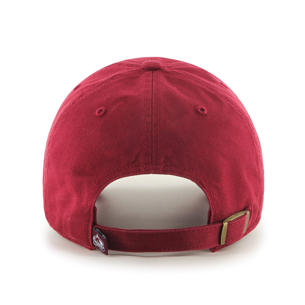Colorado Avalanche NHL 47 Brand Men Burgundy Clean Up Adjustable Hat product image 2, provided for visual reference and