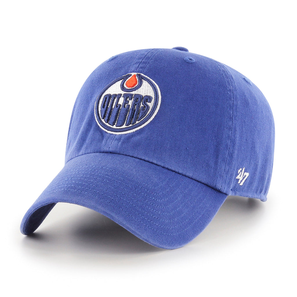 Edmonton Oilers NHL 47 Brand Men Royal Blue 1979 Clean Up Adjustable Hat product image 1, provided for visual reference and