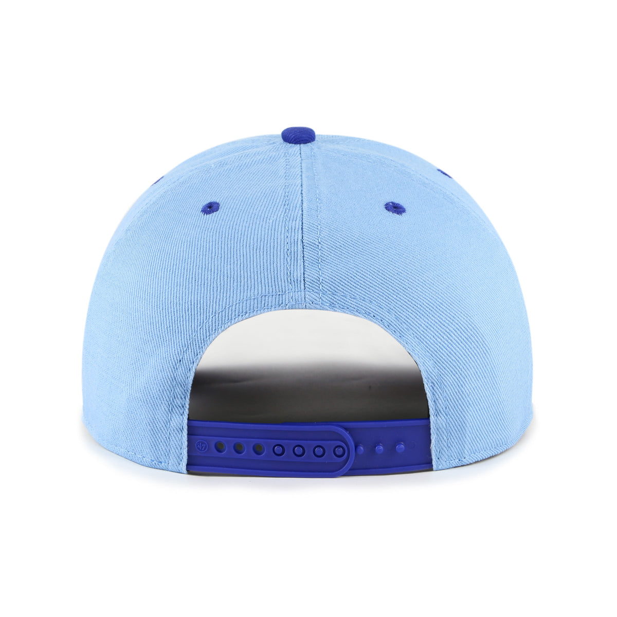 Montreal Expos MLB 47 Brand Men Light Blue Double Header Baseline Hitch Snapback product image 2, provided for visual
