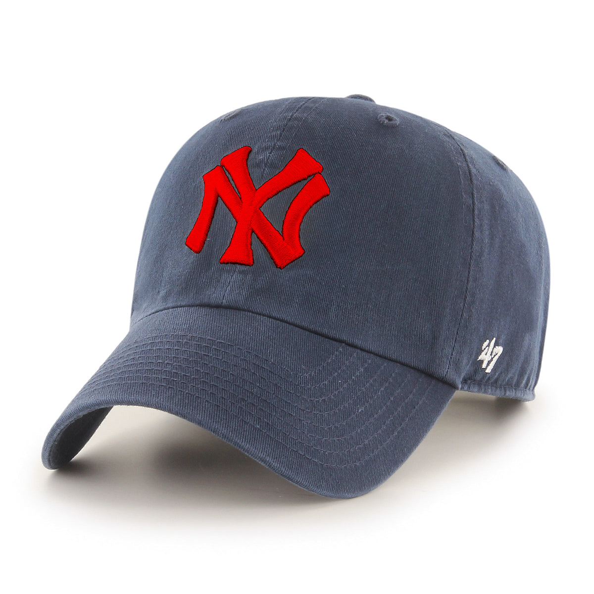 New York Yankees MLB 47 Brand Men Navy Vintage Clean Up Adjustable Hat product image 1, provided for visual reference and