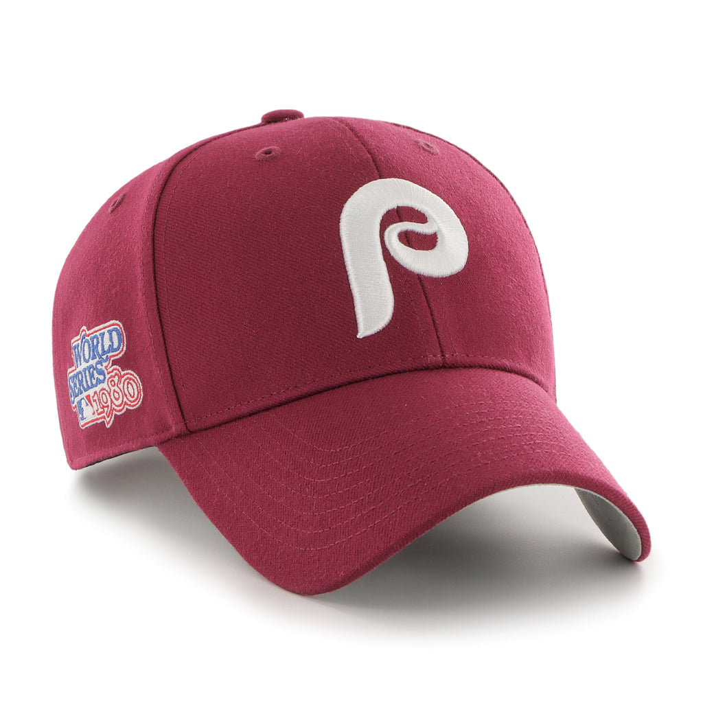 Philadelphia Phillies MLB 47 Brand Men Burgundy 1980 World Series MVP Sure Shot Snapback product image 1, provided for