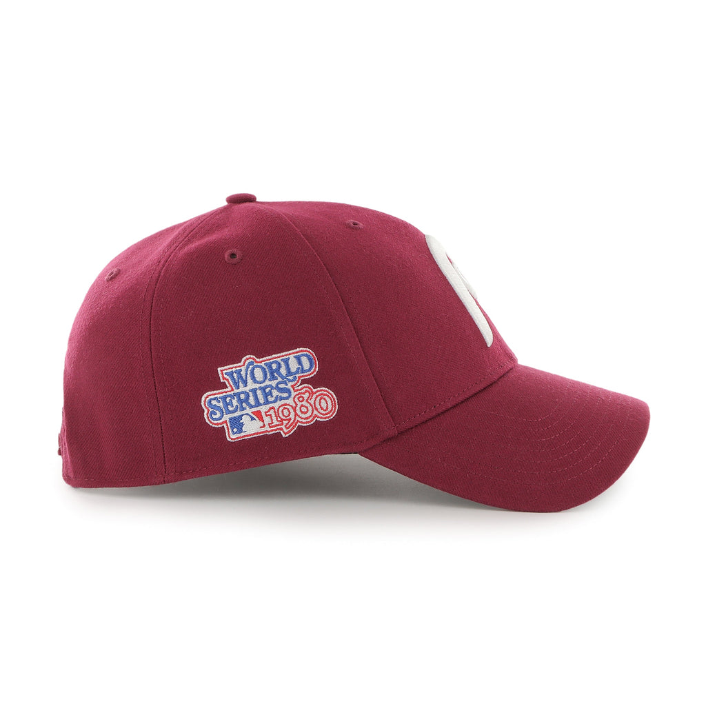 Philadelphia Phillies MLB 47 Brand Men Burgundy 1980 World Series MVP Sure Shot Snapback product image 4, provided for