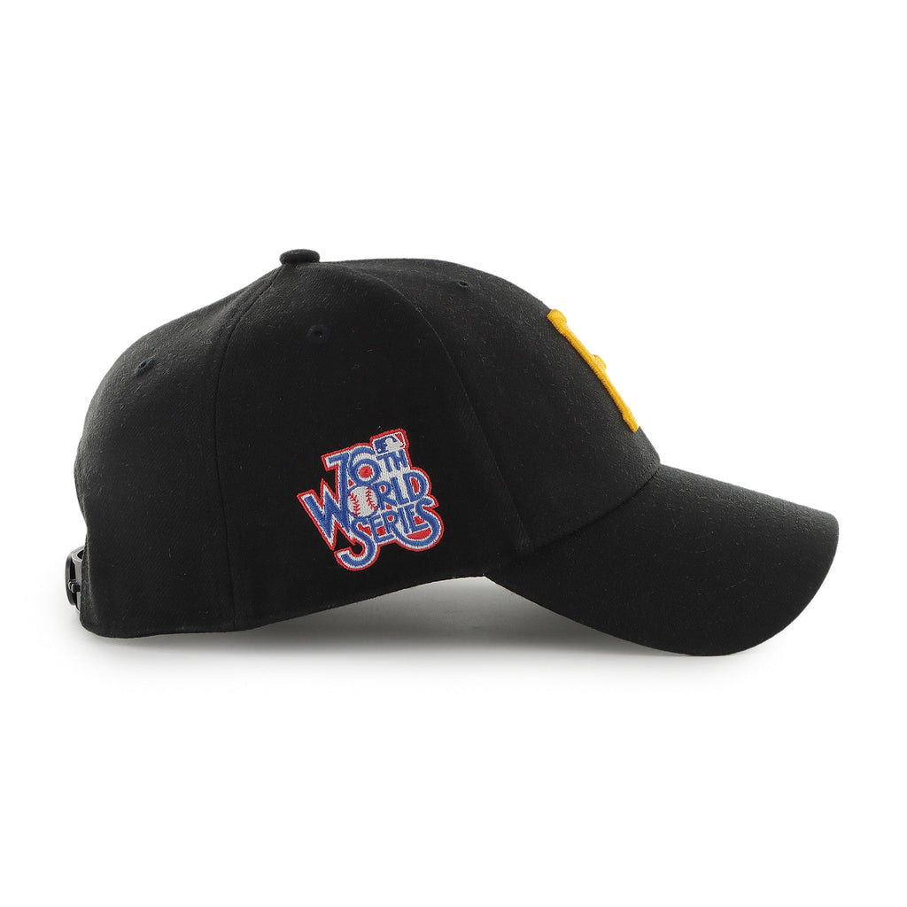 Pittsburgh Pirates MLB 47 Brand Men Black 76th World Series MVP Sure Shot Snapback product image 4, provided for visual