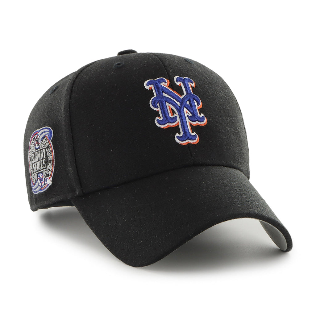 New York Mets MLB 47 Brand Men Black 2000 Subway Series MVP Sure Shot Snapback product image 1, provided for visual