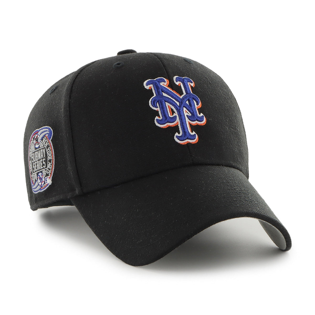 New York Mets MLB 47 Brand Men Black 2000 Subway Series MVP Sure Shot Snapback product image 1, provided for visual