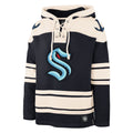 Seattle Kraken NHL 47 Brand Men Navy Heavyweight Lacer Hoodie product image 1, provided for visual reference and product