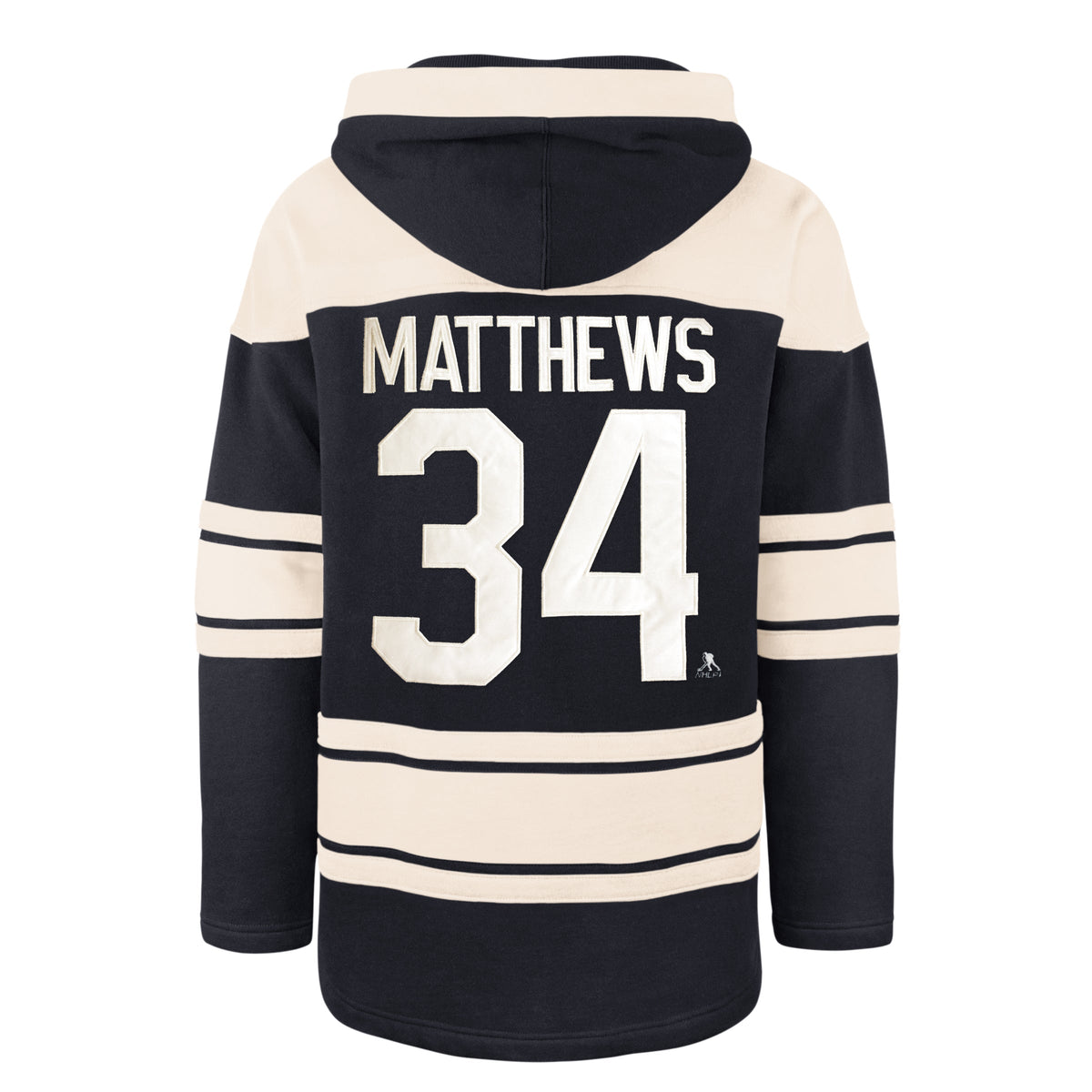 Auston Matthews Toronto Maples Leafs NHL 47 Brand Men Navy Heavyweight Lacer Hoodie product image 1, provided for visual