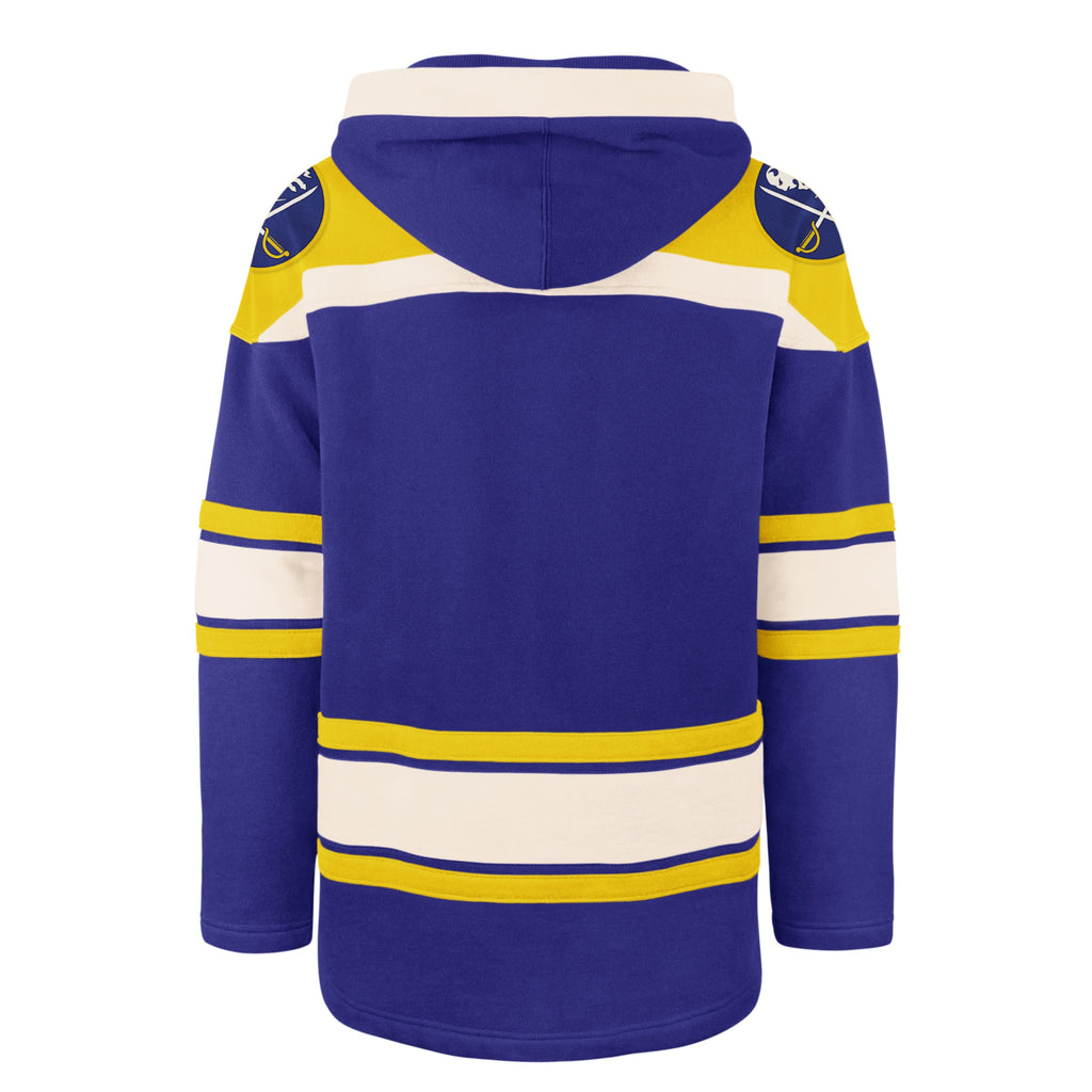 Buffalo Sabres NHL 47 Brand Men Royal Heavyweight Lacer Hoodie product image 2, provided for visual reference and product