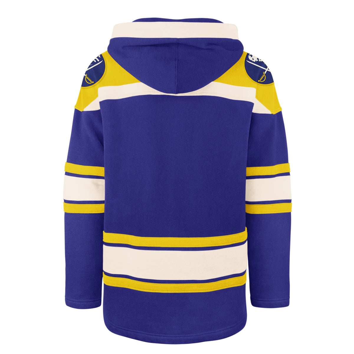 Buffalo Sabres NHL 47 Brand Men Royal Heavyweight Lacer Hoodie product image 2, provided for visual reference and product