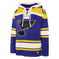 St. Louis Blues NHL 47 Brand Men Royal Heavyweight Lacer Hoodie product image 1, provided for visual reference and product
