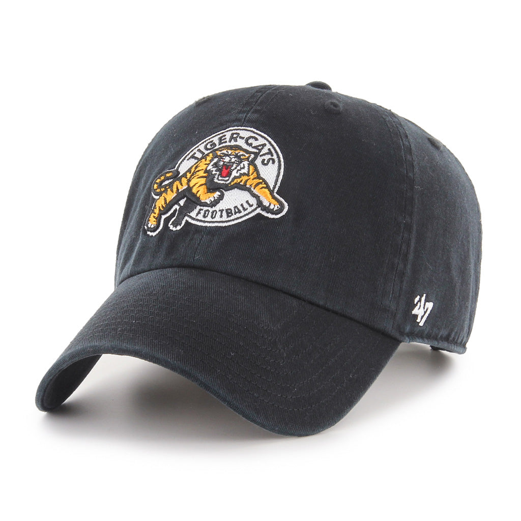 Hamilton Tiger-Cats CFL 47 Brand Men Black Clean up Adjustable Hat product image 1, provided for visual reference and