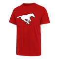 Calgary Stampeders CFL 47 Brand Men Red Imprint Fan T-Shirt product image 1, provided for visual reference and product
