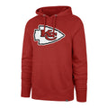 Kansas City Chief NFL 47 Brand Men Red Imprint Headline Pullover Hoodie product image 1, provided for visual reference and
