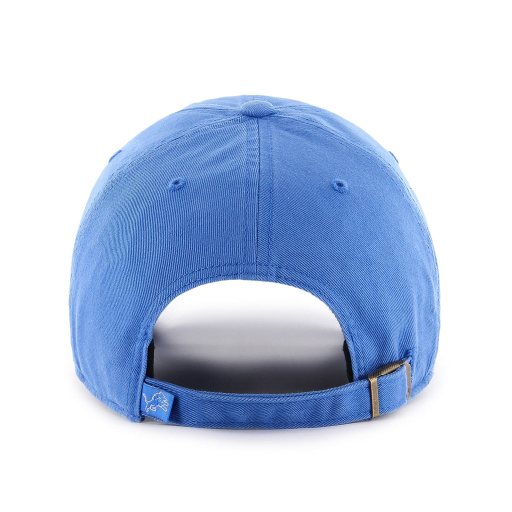 Detroit Lions NFL 47 Brand Men Light Blue Clean up Adjustable Hat product image 2, provided for visual reference and product