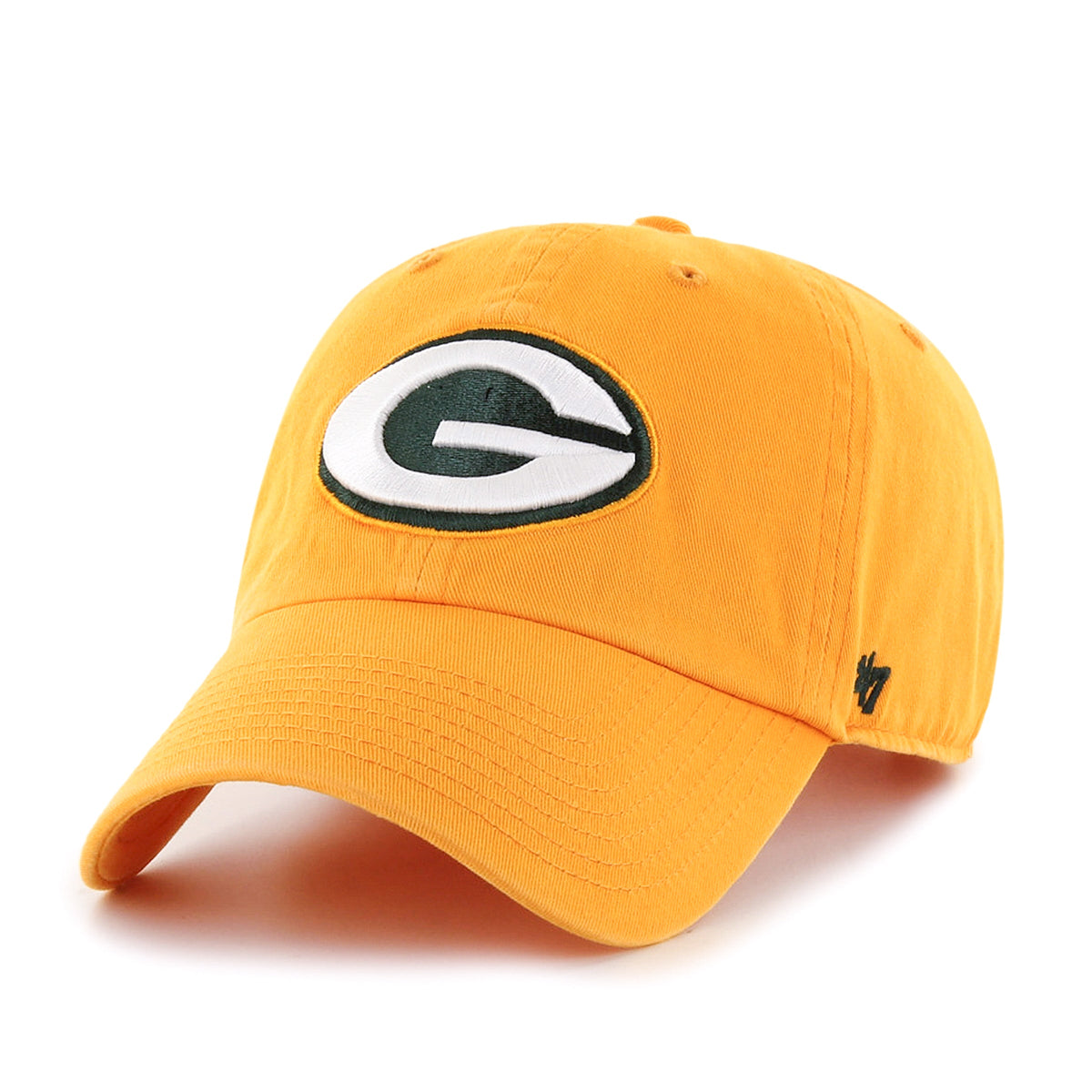 Green Bay Packers NFL 47 Brand Men Yellow Alternate Clean up Adjustable Hat product image 1, provided for visual reference