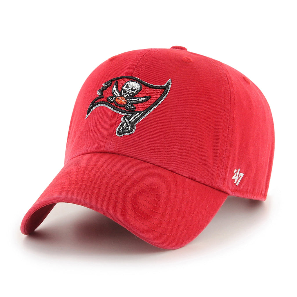 Tampa Bay Buccaneers NFL 47 Brand Men Red Alternate Clean up Adjustable Hat product image 1, provided for visual reference