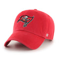 Tampa Bay Buccaneers NFL 47 Brand Men Red Alternate Clean up Adjustable Hat product image 1, provided for visual reference